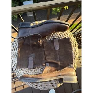 To Boot New York Adam Derrick Men’s 10 Leather Suede Calf Pull On Boots Brown